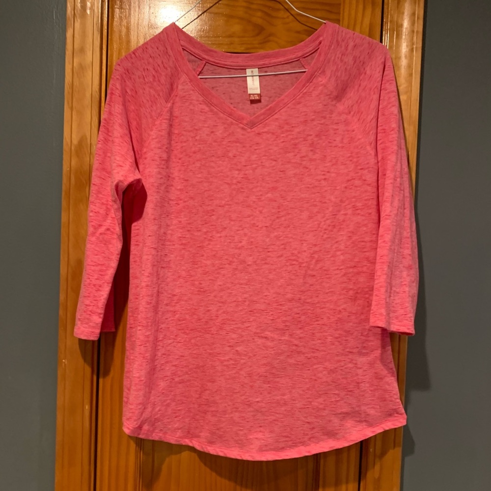 Pink 3/4 Sleeve Shirt